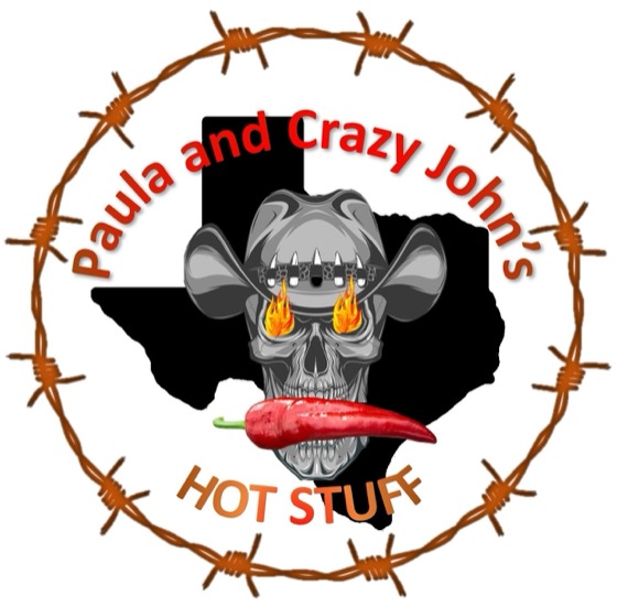 Paula and Crazy John's Hot Stuff logo